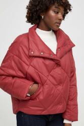 Answear Lab rövid kabát női, bordó, átmeneti, oversize - burgundia M