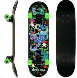 Spokey - OLLIE Skateboard 78, 7 x 20 cm, ABEC7, cu elemente care strălucesc în întuneric (5905339425423)