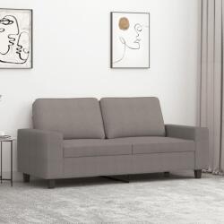  Canapea cu 2 locuri, gri taupe, 140 cm, material textil (359398) Canapea