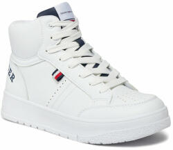 Tommy Hilfiger Sneakers Tommy Hilfiger Logo High Top Lace-Up Sneaker T3X9-33362-1355 S White/Blue X336
