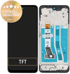 Motorola Moto G54 XT2343 - LCD Kijelző + Érintőüveg + Keret (Black) - 5D68C23304 Genuine Service Pack, Black