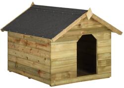  Cușcă câine de grădină, acoperiș detașabil, lemn de pin tratat (45151)