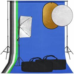  Set studio foto cu lampă softbox, fundal și reflector (3094670)