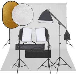  Set studio foto cu lumină, fundal și reflector (3094693)