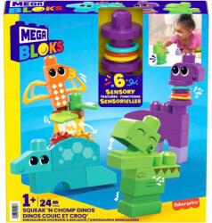 Mega Bloks Fisher-Price: Dinó építőjáték szett 24db-os - Mega Bloks (HKN43)