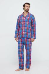 Ralph Lauren pamut pizsama piros, mintás - többszínű M