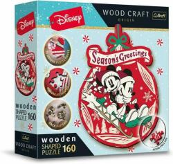 Trefl Wood Craft - Disney - Mickey és Minnie karácsonya 160 db-os (20192)