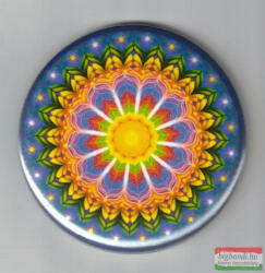 Merkúr-Uránusz Alkotóműhely Harmónia mandala - fém hűtőmágnes (Ø 6cm) kör forma