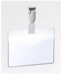 Durable Névkitűző Durable Euro 90x60 mm forgatható műanyag csipesszel (814719)