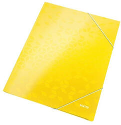 Leitz Gumis mappa LEITZ Wow A/4 karton 15 mm sárga (39820016) - papir-bolt
