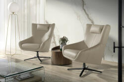 AC CASCADE design bőr fotel - beige (AC-5090)