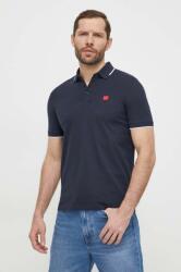 HUGO pamut póló sima - sötétkék L - answear - 27 990 Ft