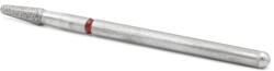Global Fashion Capăt de freză de diamant pentru cuticule, con rotunjit, brâu roșu, 855/025R
