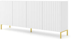 BIM Furniture Komód 200cm, Fehér Matt Színben, Wave 4d (bim_wave_cabinet_200_4d_white_mat_5903769732432)