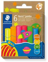 STAEDTLER Modellező gyurma készlet, STAEDTLER Noris® jumbo 842 , 6 különböző neon szín (842F C6 PE) - molnarpapir