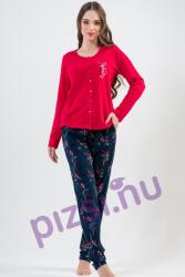 Vienetta Hosszúnadrágos gombos női pizsama (NPI1861 2XL)