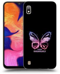 Picasee Husă transparentă din silicon pentru Samsung Galaxy A10 A105F - Diamanty Purple
