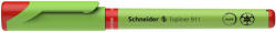 Schneider Tűfilc, 0, 4 mm, cserélhető betétes, újrahasznosított tolltest, SCHNEIDER "Topliner 911", piros (9112)