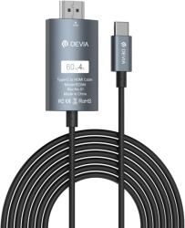 DEVIA Storm USB Type-C 2M 4K HDMI kábel - Fekete
