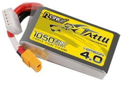 Tattu R-Line 4.0 1050mAh 14, 8V 130C 4S1P XT60 akkumulátor - bluedigital