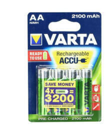 VARTA Újratölthető akkumulátor Varta R6 2100 mAh (AA) 4 PCS