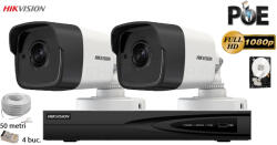 Hikvision komplett analóg kamera rendszer 2 kültéri IP kamera, 2MP Full HD 1080p, IR 30m (KIT2CH6230C)