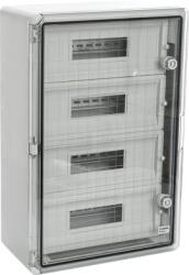 IP65 szürke ABS moduláris doboz, átlátszó ajtó, 2 x 9 modul, 250x350x150 mm - PP3112 (PP3112)