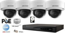Hikvision komplett megfigyelő készlet 4 beltéri IP kamera, 4MP (2K), IR 30m (KIT4CH4930C)