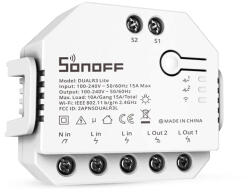 SONOFF Dual R3 Lite 2 Csatornás Relé, Programok, 2, 4 GHz-es Wi-Fi