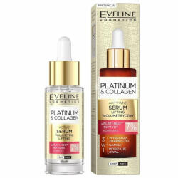 Eveline Cosmetics - Ser activ de lifting volumetric Eveline Cosmetics Platinum&Collagen Advanced Face, 30 ml