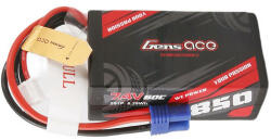 Gens Ace 850mAh 7, 4V 60C 2S1P EC2 Plug Anyagház akkumulátor - bluedigital