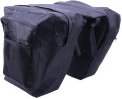 Forever Univerzális biciklis táska, csomagtartóra rögzíthető, fekete, cseppálló, 2x 12L, Forever Outdoo