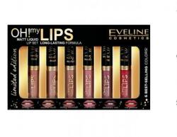 Eveline Cosmetics Set mini rujuri, eveline cosmetics, oh ! my lips , limited edition, 6 x 1, 2 ml (020158)