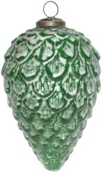 Clayre & Eef Set 4 globuri sticla verde brad 10x16 cm (6GL4044) - storel