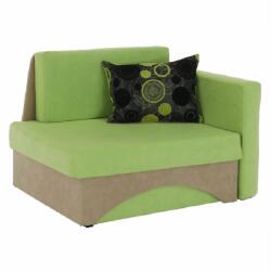 Mobikon Fotoliu extensibil tapiterie textil verde bej dreapta kubo 104x78x70 cm (07024953) - storel