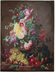 Clayre and Eef Tablou canvas iuta flowers 60x3x80 cm (50630)