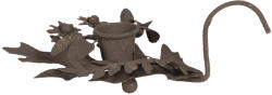 Clayre & Eef Set 2 suporturi lumanare fier maro antichizat 13x9x3 cm (6Y4069) - storel