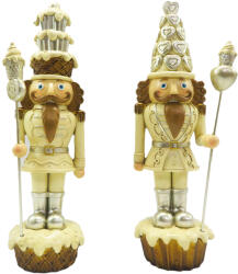 Clayre & Eef Set 2 figurine spargatorul de nuci polirasina bej maro 8x6x23 cm (6PR4857) - storel