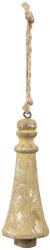 Clayre & Eef Set 6 ornamente brad craciun lemn maro 6x16 cm (6H2299) - storel