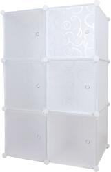 Mobikon Dulap modular alb zerus 75x46x111 cm (0000288646)