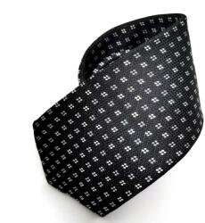  Cravata black grey squares slim (TRB15)