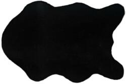 Mobikon Covor blana artificiala neagra rabit 60x90 cm (0000201434)
