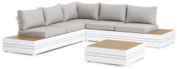 Bizzotto Set mobilier gradina alb bej osten 170x77x66 cm (0663233)