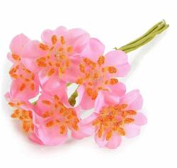 Decorer Set 144 flori artificiale roz 3.5x13 cm (A56.43.18) - storel
