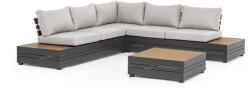 Bizzotto Set mobilier gradina maro gri antracit bej osten 170x77x66 cm (0663234)
