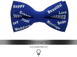 Papionette Papion just married blue (PRT038)