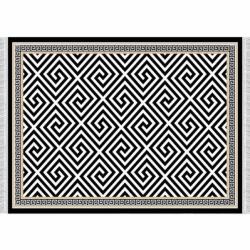 Mobikon Covor textil negru alb motive 80x200 cm (0000229136) - storel Covor