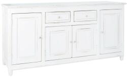 Bizzotto Comoda 2 sertare si 4 usi din lemn alb antichizat colette 180 cm x 50 cm x 90 h (0745077) - storel