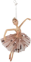 Clayre & Eef Set 4 ornamente brad balerina polirasina textil 11x2x15 cm (65265) - storel