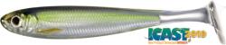 Live Target Shad Live Target Slow-Roll Shiner Paddle Tail, Silver/Green, 12.5cm, 4buc/plic (F1.LT.SRS125SK952)